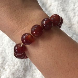 4/$25🛍 Red Jade Stretch Bracelet